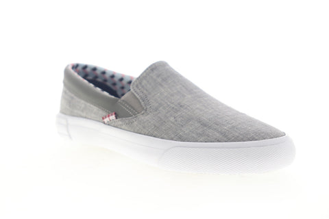 Ben Sherman Percy Slip On BNM00104 Mens Gray Canvas Lifestyle Sneakers Shoes