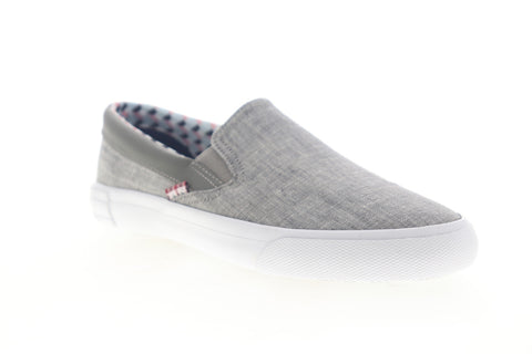 Ben Sherman Percy Slip On BNM00104 Mens Gray Canvas Lifestyle Sneakers Shoes
