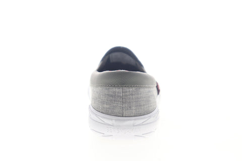 Ben Sherman Percy Slip On BNM00104 Mens Gray Canvas Lifestyle Sneakers Shoes