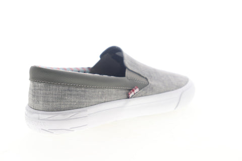 Ben Sherman Percy Slip On BNM00104 Mens Gray Canvas Lifestyle Sneakers Shoes