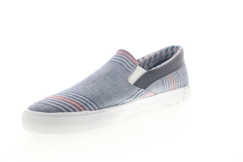 Ben Sherman Percy Slip On BNM00104 Mens Blue Canvas Lifestyle Sneakers Shoes