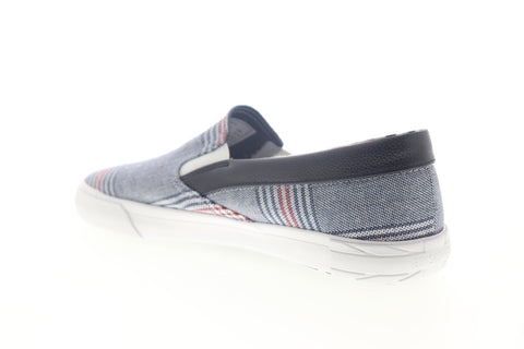 Ben Sherman Percy Slip On BNM00104 Mens Blue Canvas Lifestyle Sneakers Shoes