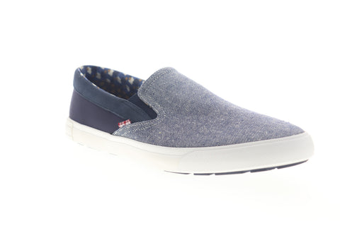 Ben Sherman Percy Slip On BNM00104 Mens Blue Canvas Lifestyle Sneakers Shoes