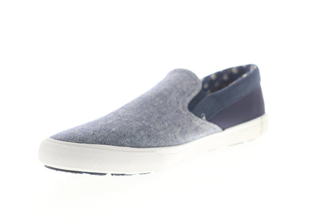 Ben Sherman Percy Slip On BNM00104 Mens Blue Canvas Lifestyle Sneakers Shoes