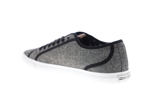 Ben Sherman Conall LO BNM00117 Mens Black Canvas Plaid Lifestyle Sneakers Shoes