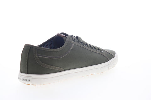 Ben Sherman Conall LO BNM00117 Mens Green Canvas Plaid Lifestyle Sneakers Shoes
