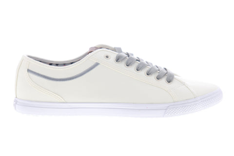 Ben Sherman Conall LO BNM00117 Mens White Leather Lifestyle Sneakers Shoes