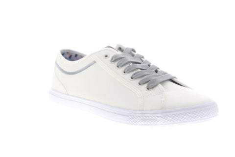 Ben Sherman Conall LO BNM00117 Mens White Leather Lifestyle Sneakers Shoes