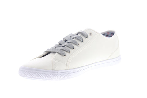 Ben Sherman Conall LO BNM00117 Mens White Leather Lifestyle Sneakers Shoes