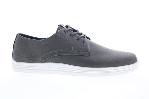 Ben Sherman Preston BNM00119 Mens Gray Leather Casual Lace Up Oxfords Shoes