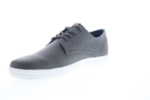 Ben Sherman Preston BNM00119 Mens Gray Leather Casual Lace Up Oxfords Shoes