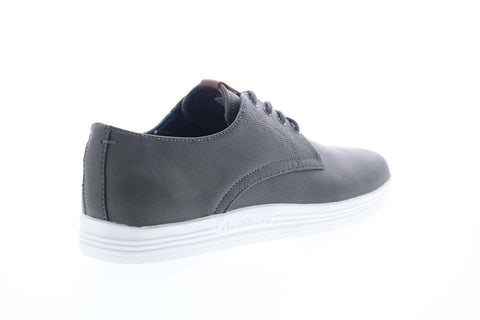 Ben Sherman Preston BNM00119 Mens Gray Leather Casual Lace Up Oxfords Shoes