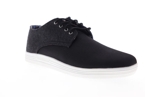 Ben Sherman Preston Oxford BNM00119 Mens Black Canvas Plain Toe Oxfords Shoes
