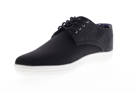 Ben Sherman Preston Oxford BNM00119 Mens Black Canvas Plain Toe Oxfords Shoes