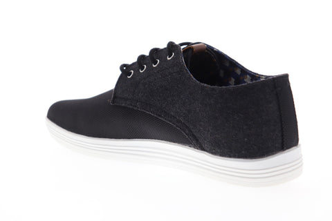Ben Sherman Preston Oxford BNM00119 Mens Black Canvas Plain Toe Oxfords Shoes