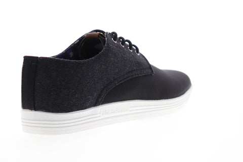 Ben Sherman Preston Oxford BNM00119 Mens Black Canvas Plain Toe Oxfords Shoes