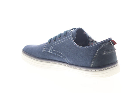 Ben Sherman Preston BNM00119 Mens Blue Canvas Oxfords & Lace Ups Casual Shoes