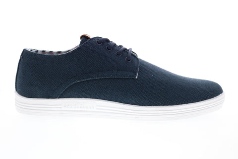 Ben Sherman Preston BNM00119 Mens Blue Canvas Oxfords & Lace Ups Casual Shoes