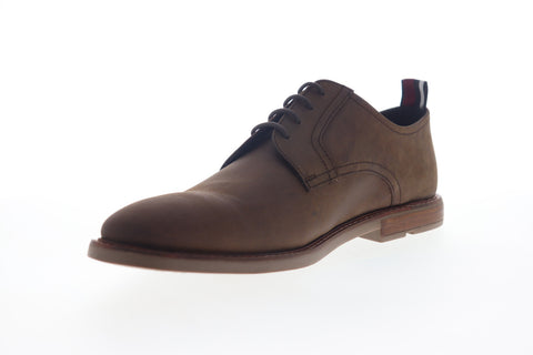 Ben Sherman Brent Plain Toe BNM00122 Mens Brown Leather Low Top Oxfords Shoes