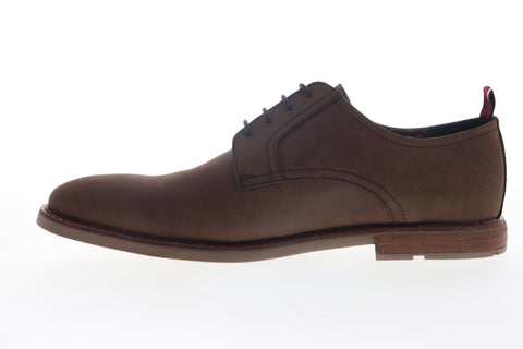 Ben Sherman Brent Plain Toe BNM00122 Mens Brown Leather Low Top Oxfords Shoes
