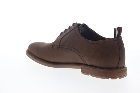 Ben Sherman Brent Plain Toe BNM00122 Mens Brown Leather Low Top Oxfords Shoes