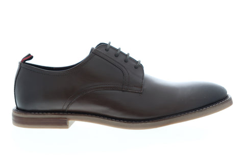 Ben Sherman Brent Plain Toe BNM00122 Mens Brown Canvas Low Top Oxfords Shoes