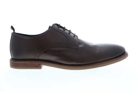 Ben Sherman Brent Plain Toe BNM00122 Mens Brown Leather Low Top Oxfords Shoes
