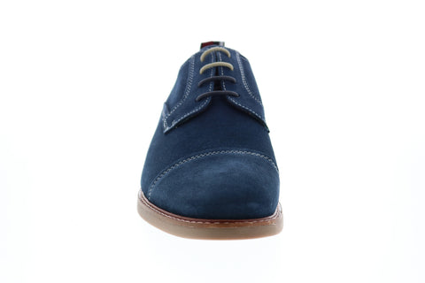 Ben Sherman Brent Cap Toe BNM00123 Mens Blue Suede Oxfords Cap Toe Shoes