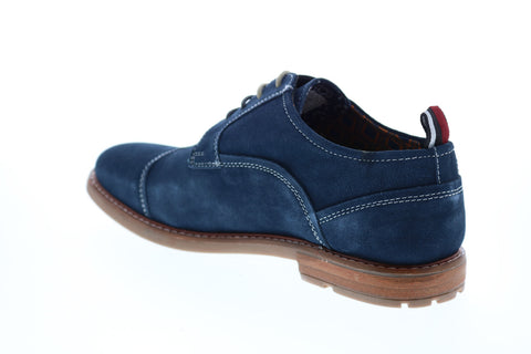 Ben Sherman Brent Cap Toe BNM00123 Mens Blue Suede Oxfords Cap Toe Shoes