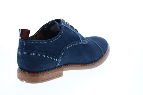 Ben Sherman Brent Cap Toe BNM00123 Mens Blue Suede Oxfords Cap Toe Shoes