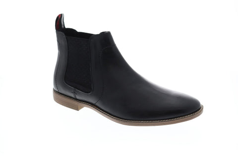 Ben Sherman Gabe Chelsea Mens Black Leather Casual Dress Boots Shoes