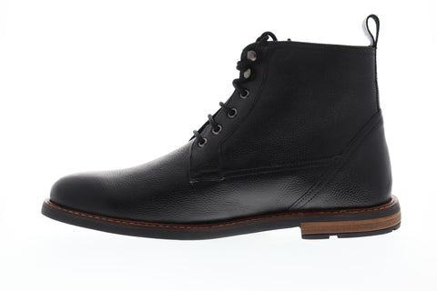 Ben Sherman Brent Plain Toe Mens Black Suede Casual Dress Boots Shoes