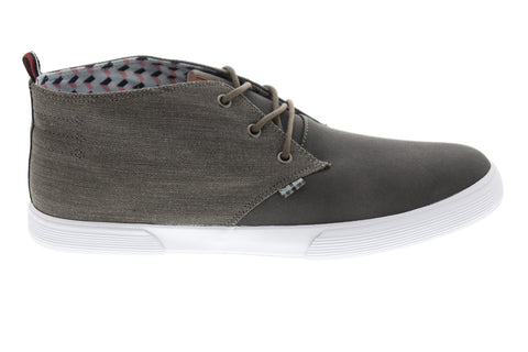 Ben Sherman Bristol BNM00160 Mens Gray Canvas Mid Top Lifestyle Sneakers Shoes
