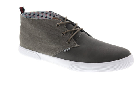 Ben Sherman Bristol BNM00160 Mens Gray Canvas Mid Top Lifestyle Sneakers Shoes