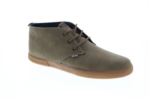Ben Sherman Bristol BNM00160 Mens Gray Leather Lace Up Lifestyle Sneakers Shoes