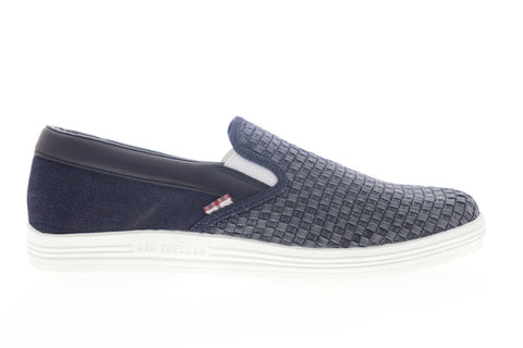 Ben Sherman Preston Slip On BNM00185 Mens Blue Canvas Lifestyle Sneakers Shoes