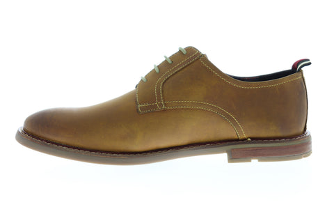 Ben Sherman Birk Plain Toe BNM00022 Mens Brown Leather Low Top Oxfords Shoes