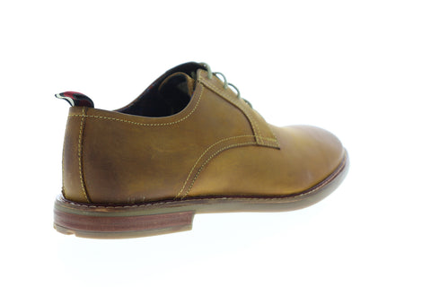 Ben Sherman Birk Plain Toe BNM00022 Mens Brown Leather Low Top Oxfords Shoes