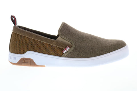 Ben Sherman Harry Slip On BNMF19001 Mens Brown Canvas Lifestyle Sneakers Shoes