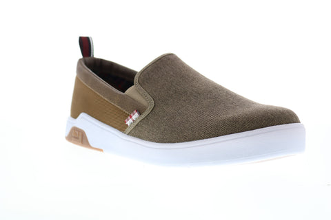 Ben Sherman Harry Slip On BNMF19001 Mens Brown Canvas Lifestyle Sneakers Shoes