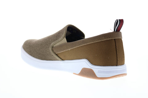 Ben Sherman Harry Slip On BNMF19001 Mens Brown Canvas Lifestyle Sneakers Shoes