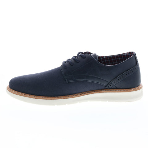 Ben Sherman Nu Casual Plain Toe BNMF20009 Mens Blue Canvas Oxfords Shoes