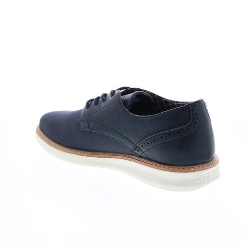 Ben Sherman Nu Casual Plain Toe BNMF20009 Mens Blue Canvas Oxfords Shoes