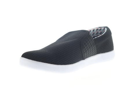 Ben Sherman Presely Gingham Slip On Mens Black Mesh Lifestyle Sneakers Shoes
