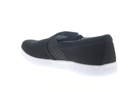 Ben Sherman Presely Gingham Slip On Mens Black Mesh Lifestyle Sneakers Shoes
