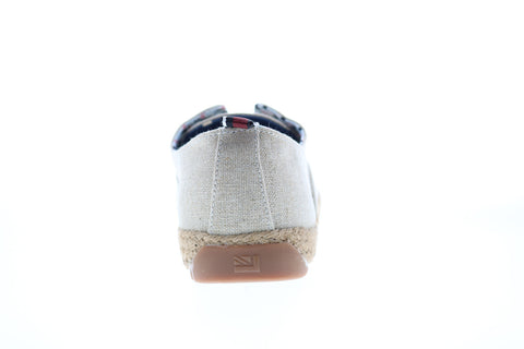 Ben Sherman Jenson Laceless Derby Mens Beige Tan Canvas Lifestyle Sneakers Shoes