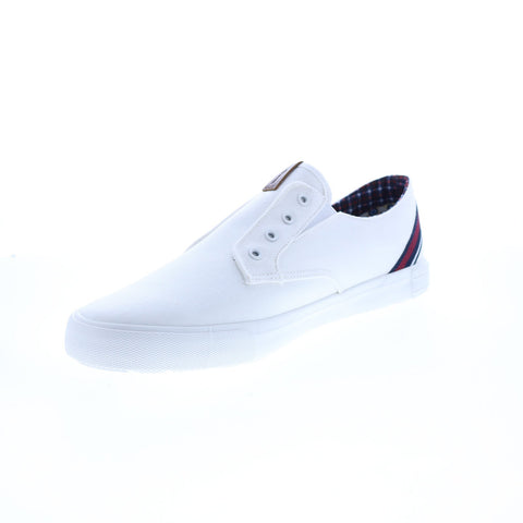 Ben Sherman Percy Laceless BNMS19104 Mens White Lifestyle Sneakers Shoes