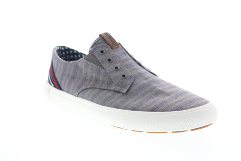 Ben Sherman Percy Laceless BNMS19104 Mens Blue Canvas Lifestyle Sneakers Shoes