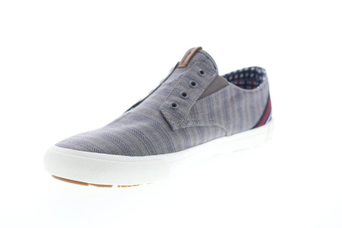 Ben Sherman Percy Laceless BNMS19104 Mens Blue Canvas Lifestyle Sneakers Shoes