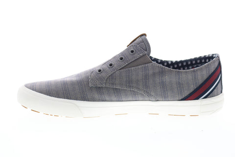 Ben Sherman Percy Laceless BNMS19104 Mens Blue Canvas Lifestyle Sneakers Shoes